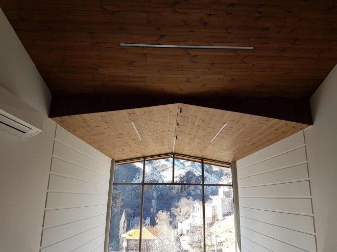 سقف چوبی - دکوراسیون روشنکار